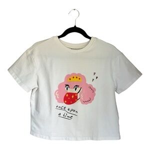 Kina & Tam The Princess Poodle Cropped Tee Size XS